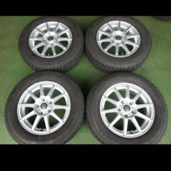 195/65R15　IG60 18年 & 社外　114.3/5穴　+50　A/W　4本セット