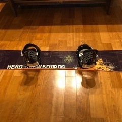 スノーボード　HEADの板とバインディング