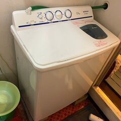 即決　洗濯機　2019年　現状 日立　二槽式洗濯機　工場 中古動...