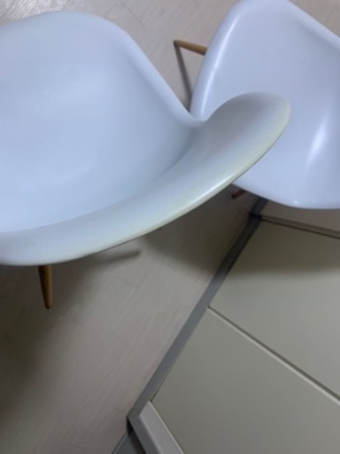 【ネット決済可】イームズチェア シェルチェア リプロダクト 椅子 2脚セット 白 ホワイト