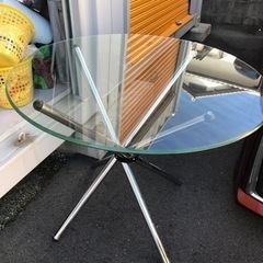 【ネット決済】ガラステーブル　大阪の堀江のデザイナーズ家具屋購入