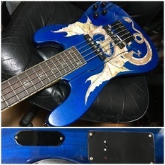 オーダー? カスタム 1点物 5弦 ベース ギター BASS アクティブ 龍
