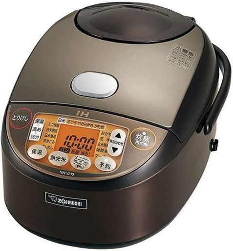 新品 ZOJIRUSHI/象印 炊飯器 5.5合 IH式 極め炊き 黒まる厚釜 NW-VA10 