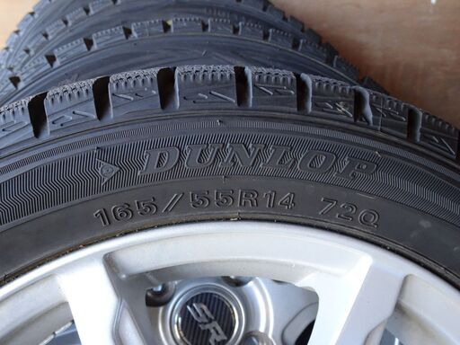 タイヤ、ホイール スズキパレット用スタッドレスタイヤ（DUNLOP 165 