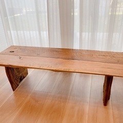 木製テーブル 腰掛け　無垢 天然木  原木