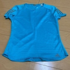 adidas Tシャツ　Lサイズ　ブルー