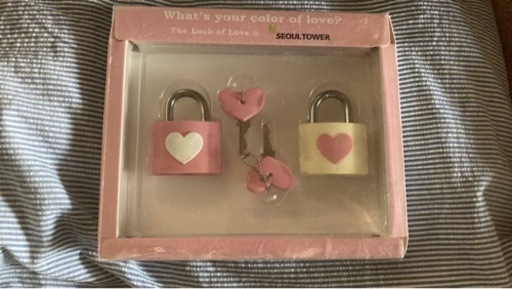 ソウルタワー で購入ハート南京錠新品未使用 Korea 京都の生活雑貨の中古あげます 譲ります ジモティーで不用品の処分