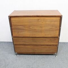 無印良品 ステンレスユニットシェルフ ウォールナット 引き出し2