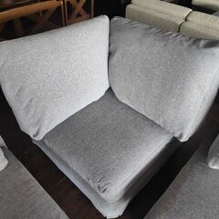 NOYES　グレー布張り　コーナーソファー３点セット『良品中古』 　【リサイクルショップサルフ】