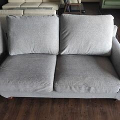 NOYES　グレー布張り　コーナーソファー３点セット『良品中古』 　【リサイクルショップサルフ】