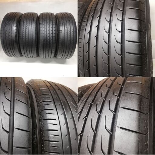 ＜ノーマルタイヤ X ホイール 4本＞ 215/65R16 ヨコハマタイヤ 2017年製 80～85％ 16x7J Monarch 4H 5H -114.3　　～横浜市旭区 ズーラシア近く～