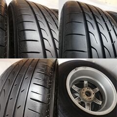 ＜ノーマルタイヤ X ホイール 4本＞ 215/65R16 ヨコハマタイヤ 2017年製 80～85％ 16x7J Monarch 4H 5H -114.3　　～横浜市旭区 ズーラシア近く～