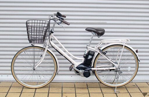 (Y)北大前! 札幌 引取 美品 BRIDGESTONE/ブリジストン Assista Prima/アシスタプリマ 26型 電動アシスト自転車 A6PD18 3段変速 LED ミルクティーベージュ
