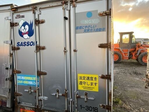 横両扉付【希少】②2トン 幅217cm長さ495cm高さ225cm コンテナ