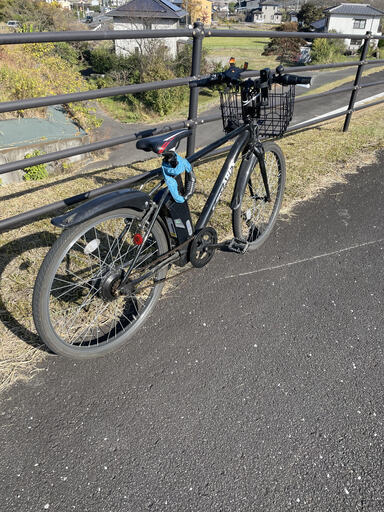 ラクラク最大スピード２５キロ巡航可能クロスバイクタイプ、フル電動アシスト自転車