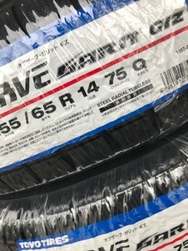 ②155/65R14トーヨータイヤ スタッドレスタイヤGIZ21年製 新品4本