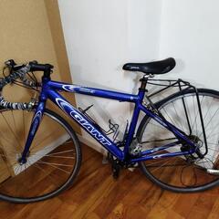 ロードバイク、タイヤ、チューブ新品交換済(別売でオマケサイクルメーター、携帯空気入、スタンド、整備済)