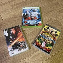 PSPとxbox360ソフト(3種類)