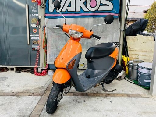 千葉県木更津市から レッツ4 CA45A Fi車 燃料計、大型キャリア付モデル ドライブベルト、バッテリー新品！ 千葉 木更津 原付 即日配送可 50cc★