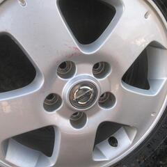 195/65R15 日産純正ホイール付き　DUNLOPスタッドレスタイヤ4本セット