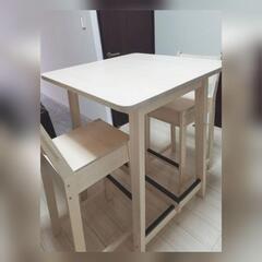 【ネット決済】IKEA　ノッルオーケル　バーテーブル、椅子1脚