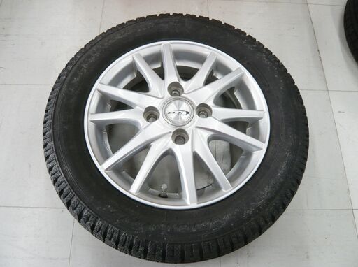 スタットレスタイヤ ホイール 4本セット 155/65R13 TOYO GARIT G4 4穴 PCD100 13×4.00B オフセット43 13インチ 冬タイヤ 苫小牧西店