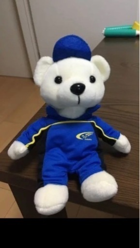SUBARU sti 青のツナギ　熊のぬいぐるみ