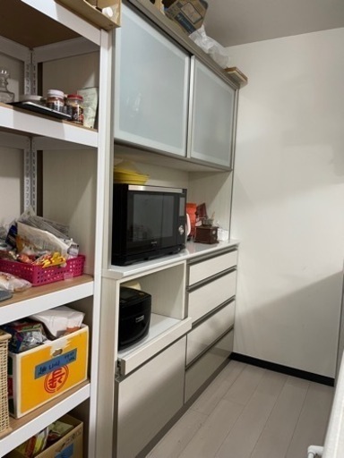綾野製作所 食器棚 幅140cm(値下げ交渉可、配送料込) - 東京都の家具