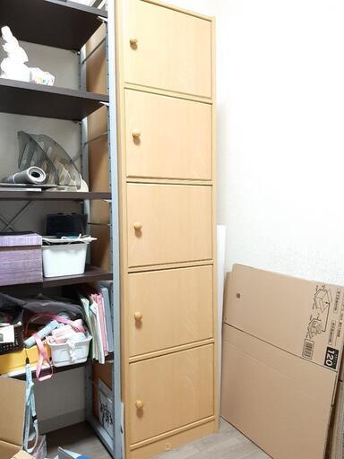 扉付き５段収納(お相手決定しました)