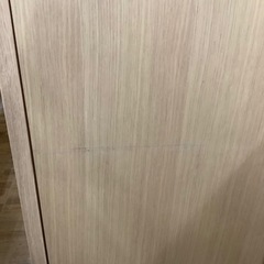 キャビネット 無印良品 2枚扉 ナチュラル ハガレ有り オーク材 351