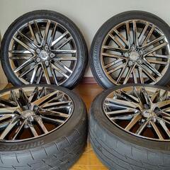 21クラウン  18インチ 純正ホイール&タイヤ４本セット 