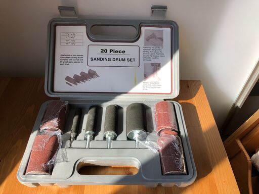 SK11 卓上ボール盤 300W SDP-300V ＋ ビット ＋ ドラムサンダー