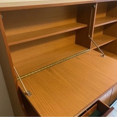 イギリス　ビンテージカップボード　本棚