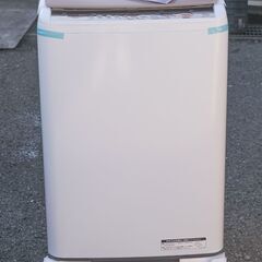 ★未使用★日立/HITACHI 簡易乾燥機能付洗濯機 9kg ビ...