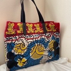 【日向】ミッキーマウス トートバッグ キャンバス キースヘリングコラボ 日向】ミッキーマウス トートバッグ キャンバス キースヘリングコラボ