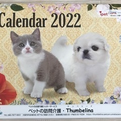 2022年カレンダープレゼント！【ペットの訪問介護・Thumbelina】の画像