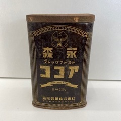 アンティーク レトロ 雑貨 森永ココア 缶 ブリキケース 