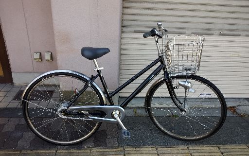 [ALVIS] 27吋 シティーサイクル アルミ/内装8段/ブラック