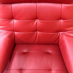 Karimoku カリモク THE FIRST ザ・ファースト 定価20万越え リクライニングチェア レッド Sサイズ オットマン 高級家具