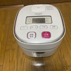 【ネット決済】シャープ 電子ジャー炊飯器0.54Lタイプ ホワイ...