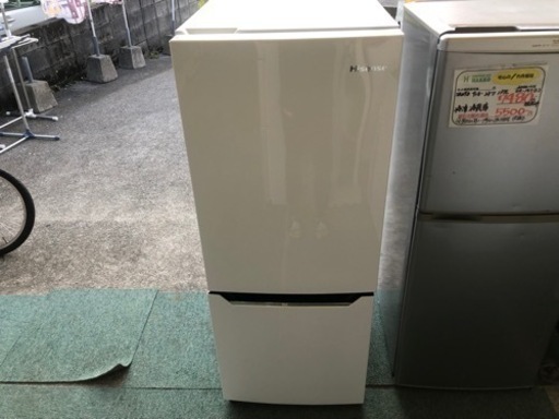 【リサイクルサービス八光　田上店　安心の3か月保証　配達・設置OK】ハイセンス 冷蔵庫 幅48cm 150L パールホワイト HR-D15C 2ドア 右開き 自動霜取り コンパクト