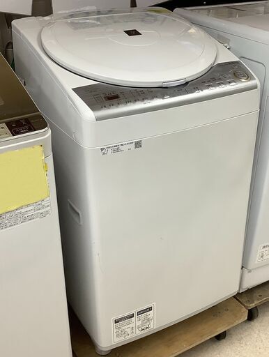 最新コレックション SHARP/シャープ 2018年製【ユーズドユーズ名古屋天白店】J1226 ES-TX8C 洗濯8kg/乾燥4.5kg 洗濯乾燥機 洗濯機