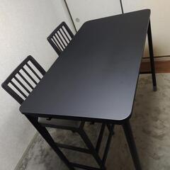 2/6値下げしました❗　IKEA ダイニングテーブル、椅子2つセット
