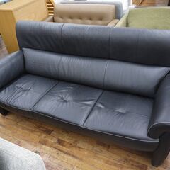 karimokuの3人掛けソファ（ブラック）のご紹介！【トレジャーファクトリー入間店家電紹介21-11】