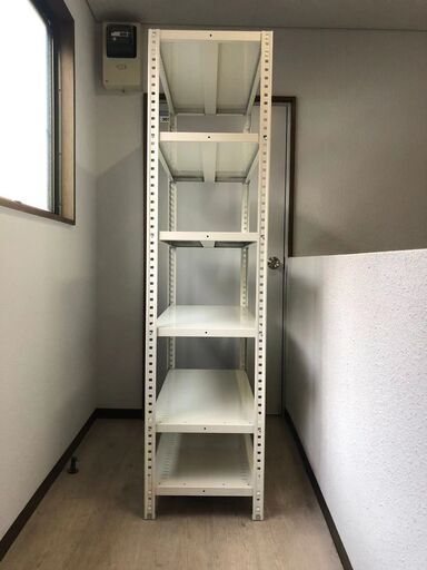 業務用　スチール棚３台（オカムラ軽量棚６３型　A型）展示会、事務所向け什器－中古