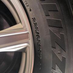 契約済スタッドレス5穴 4本 17インチ バリ山