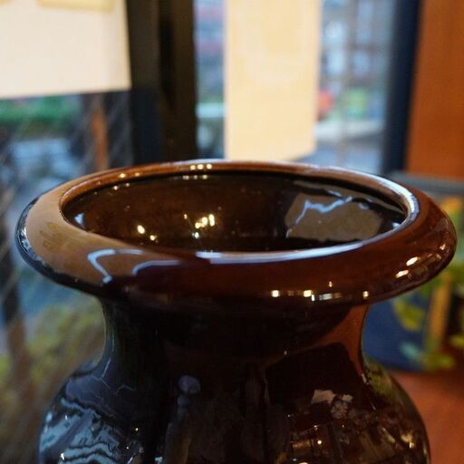 scheurich-keramik(シューリッヒ)社のヴィンテージ フラワーベース！西ドイツ生まれの陶器の花瓶です♪シックな色合いのグラデーションがモダンな印象で店舗のディスプレイや置物にしてもお洒落BK302