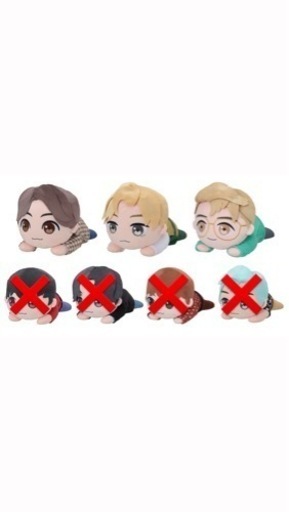 TinyTAN 寝そべり　メガジャンボぬいぐるみ　セット売