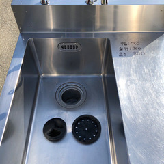 ⭐︎中古品 フジマック 1槽水切りシンク 750×750×800mm 厨房機器⭐︎