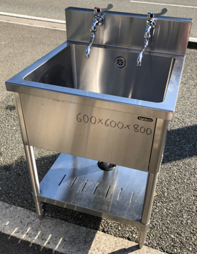 ︎品 タニコー 1槽シンク 600×600×800mm 厨房機器︎ ︎品 タニコー 1槽シンク 600×600×800mm 厨房機器︎